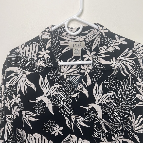 Hunt Club Men Hawaiian Button Down Shirt Size Large - Picture 2 of 6